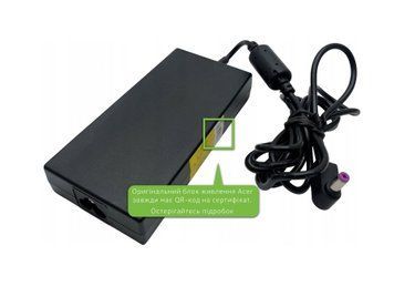 Блок живлення (зарядка) для ноутбука Acer Predator, Aspire Nitro 135W Delta ADP-135NB (19.5V 6.92A 5,5мм*1,7мм) KP.13501.008 Оригінал, 135W, 19.5V, 6.92A, 5,5мм*1,7мм