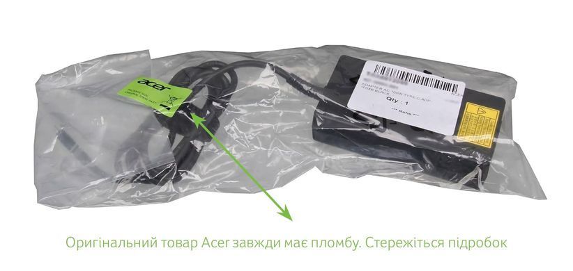 Блок питания (зарядка) для ноутбука Acer Delta ADP-100XB 100W (5V - 3A; 9V - 3А; 12V - 3A; 15V - 3А; 20V - 5А; USB Type-C) KP.10001.001 Оригинал от Acer
