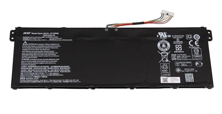 Батарея / AP19B8M / акумулятор для ноутбука Acer Nitro 5 AN515-42, AN515-42, AN515-52, AN515-53 Aspire A315-58, A715-41, A715-42 4820mAh (KT.0030G.024) Оригінал від Acer, 4820mAh