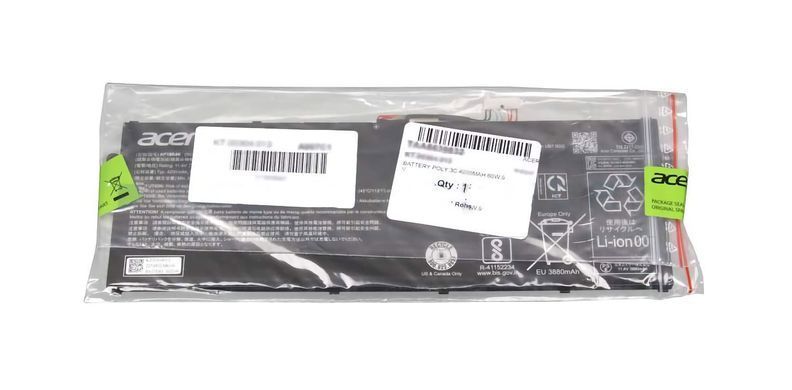 Батарея / AP16M4J / акумулятор для ноутбука Acer Aspire A315-55, A315-56, A315-57, A315-58, A315-59, Extensa EX215-53 4870mAh (KT.00204.009) Оригінал від Acer, 4870mAh