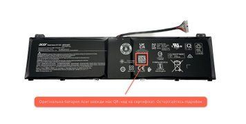 Батарея / AP21A8T / акумулятор для ноутбука Acer Nitro AN517-42, AN517-55, AN16-51, AN17-41, AN17-51, Predator Helios 300 PH315-55, PH317-56, PH16-71, PH18-71 5880mAh (KT.0040G.014) Оригінал від Acer, 5880mAh