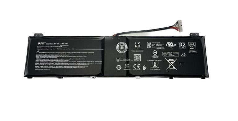 Батарея / AP21A8T / акумулятор для ноутбука Acer Nitro AN517-42, AN517-55, AN16-51, AN17-41, AN17-51, Predator Helios 300 PH315-55, PH317-56, PH16-71, PH18-71 5880mAh (KT.0040G.014) Оригінал від Acer, 5880mAh