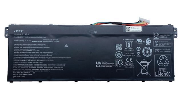Батарея / AP19B5L / акумулятор для ноутбука Acer Nitro 5 AN515-42, AN515-42, AN515-52, AN515-53 Aspire A315-58, A715-41, A715-42 3550mAh (KT.00405.010) Оригінал від Acer, 3550mAh