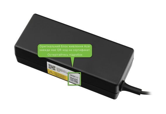 Блок питания (зарядка) для ноутбука Acer 65W Delta ADP-65DE B (19V 3,42А 5,5*1,7мм) KP.06501.011 Оригинал от Acer
